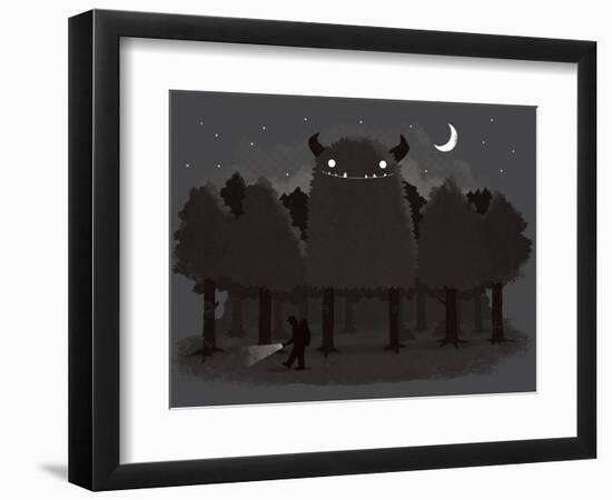 Monster Hunting-Michael Buxton-Framed Premium Giclee Print