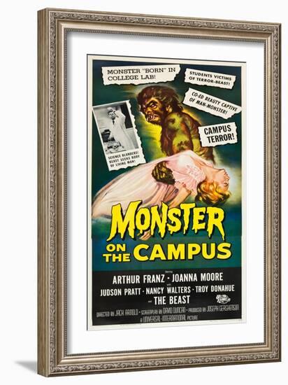 Monster on the Campus, 1958-null-Framed Art Print