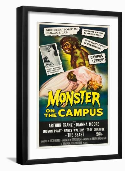 Monster on the Campus, 1958-null-Framed Art Print