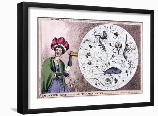 Monster Soup Commonly Called Thames Water..., 1828-Thomas McLean-Framed Giclee Print