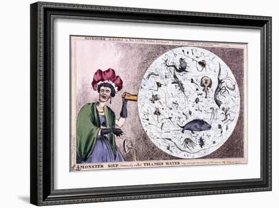 Monster Soup Commonly Called Thames Water..., 1828-Thomas McLean-Framed Giclee Print