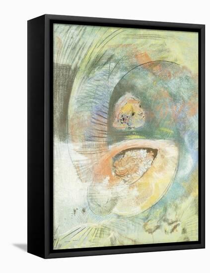 Monster Submarine-Odilon Redon-Framed Premier Image Canvas