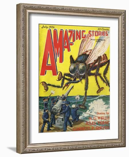 Monster Tsetse Fly-Frank R Paul-Framed Art Print