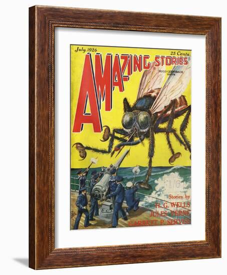 Monster Tsetse Fly-Frank R Paul-Framed Art Print