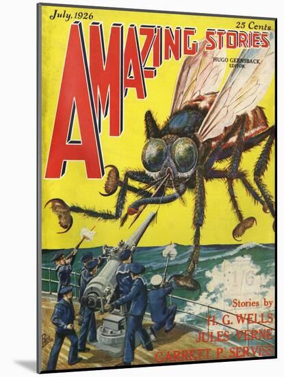 Monster Tsetse Fly-Frank R Paul-Mounted Art Print