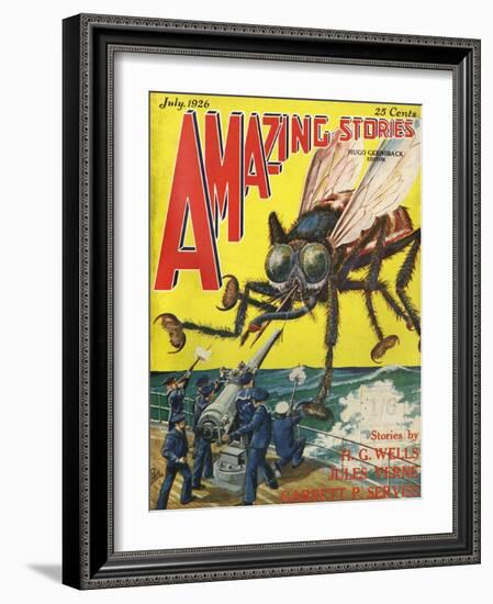 Monster Tsetse Fly-Frank R Paul-Framed Art Print