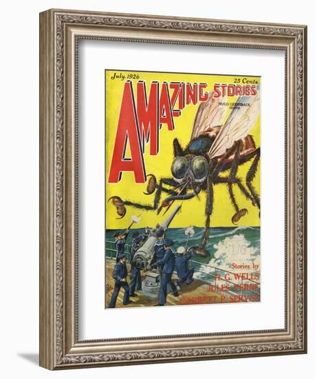 Monster Tsetse Fly-Frank R Paul-Framed Art Print