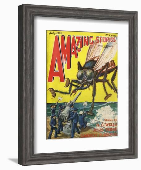 Monster Tsetse Fly-Frank R Paul-Framed Art Print