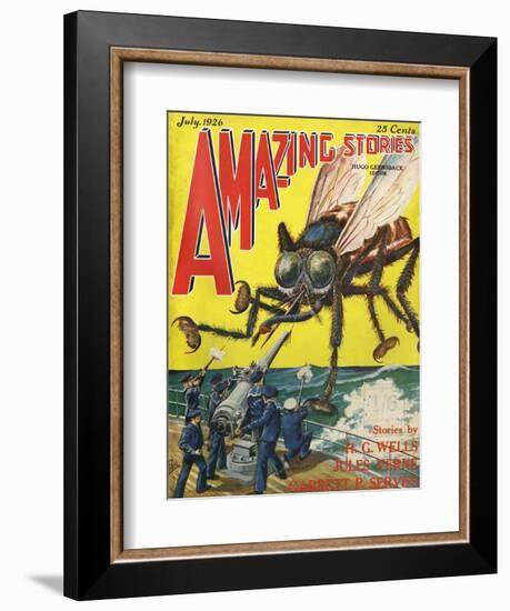 Monster Tsetse Fly-Frank R Paul-Framed Art Print