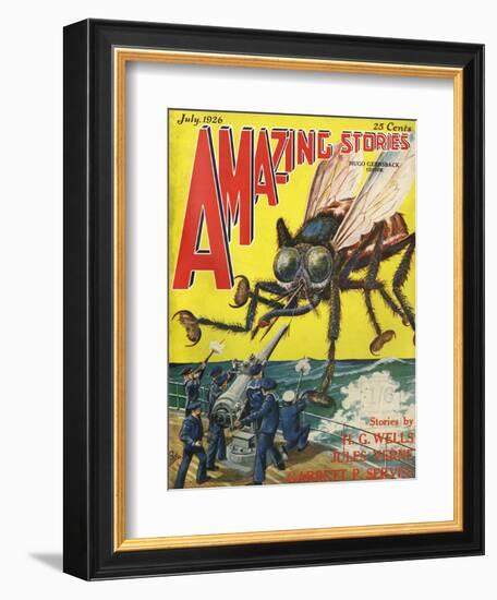 Monster Tsetse Fly-Frank R Paul-Framed Art Print