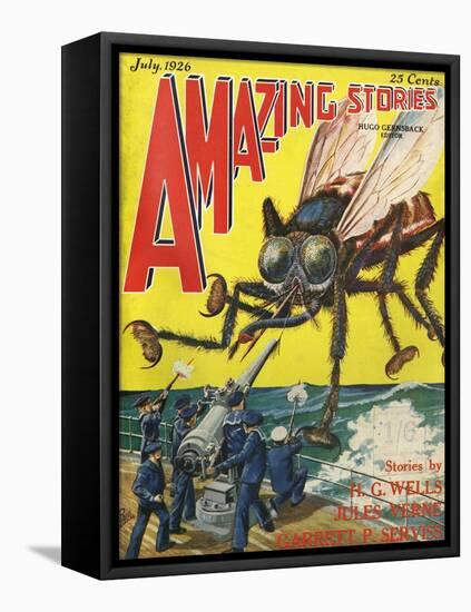 Monster Tsetse Fly-Frank R Paul-Framed Stretched Canvas