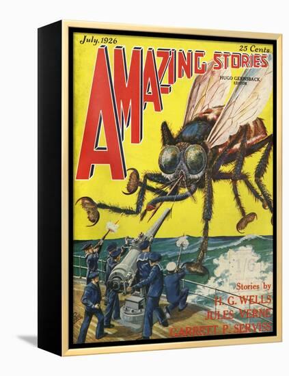 Monster Tsetse Fly-Frank R Paul-Framed Stretched Canvas