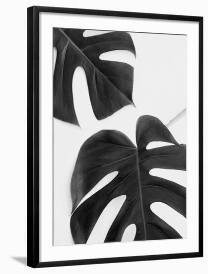 Monstera Duet - Noir-Irene Suchocki-Framed Art Print