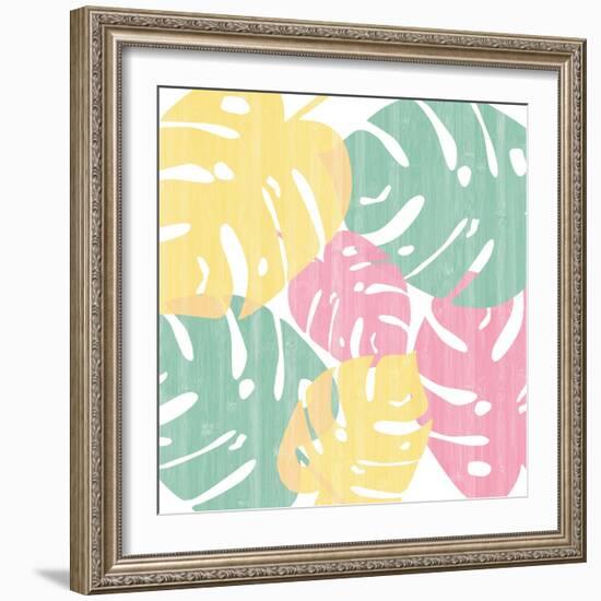 Monstera I Bright on White-Sarah Adams-Framed Art Print