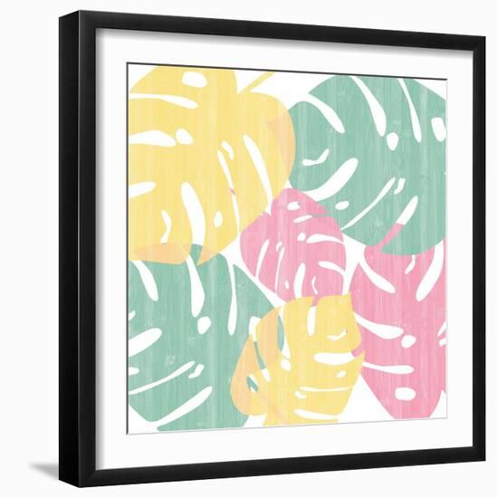 Monstera I Bright on White-Sarah Adams-Framed Art Print