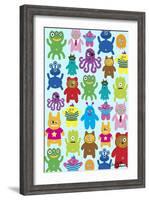 Monsters and Aliens-Elizabeth Caldwell-Framed Giclee Print