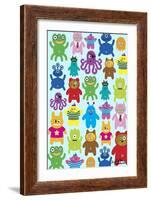 Monsters and Aliens-Elizabeth Caldwell-Framed Giclee Print