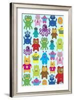 Monsters and Aliens-Elizabeth Caldwell-Framed Giclee Print