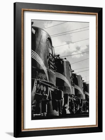 Monsters at Rest, Diesel Trains-null-Framed Art Print