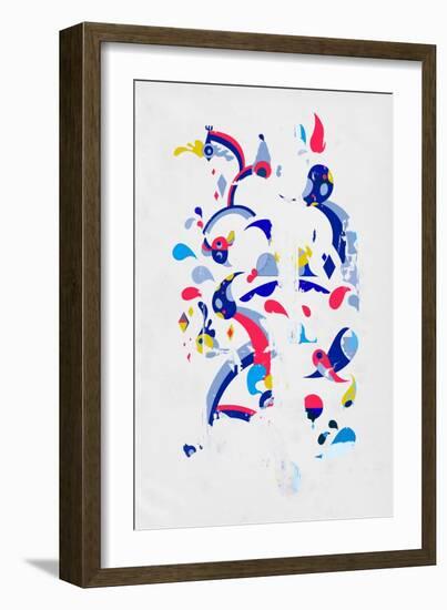 Monsters Off the Wall by Annimo-null-Framed Premium Giclee Print