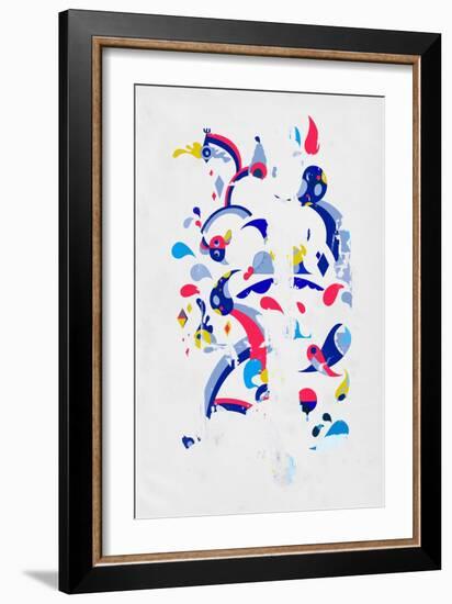 Monsters Off the Wall by Annimo-null-Framed Premium Giclee Print