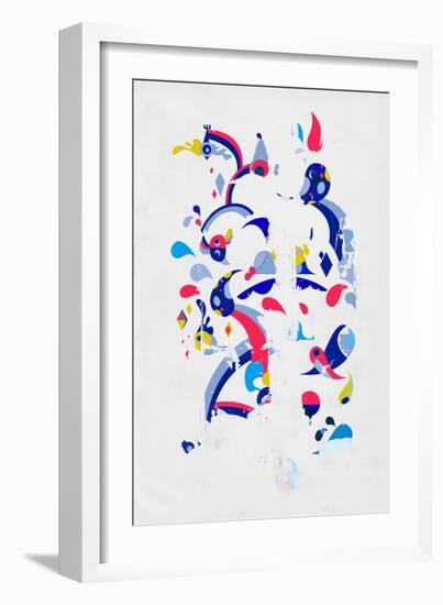 Monsters Off the Wall by Annimo-null-Framed Premium Giclee Print