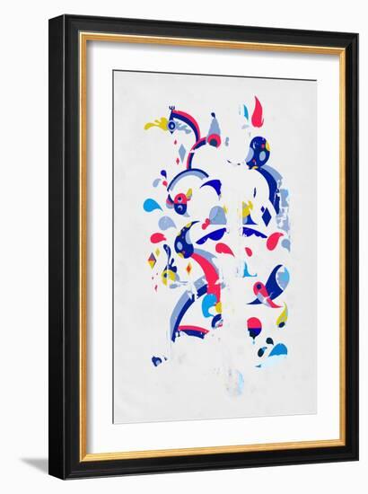 Monsters Off the Wall by Annimo-null-Framed Premium Giclee Print