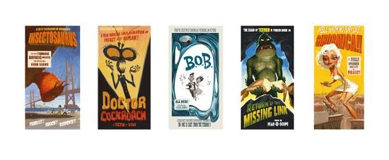 Monsters Vs Aliens 50s Drive In Movie Theater Limited Edition By Artcom - 