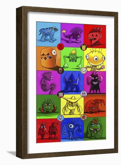 Monsters-Howie Green-Framed Giclee Print