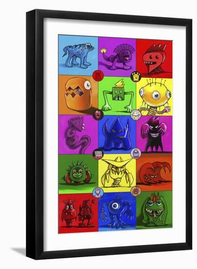 Monsters-Howie Green-Framed Giclee Print