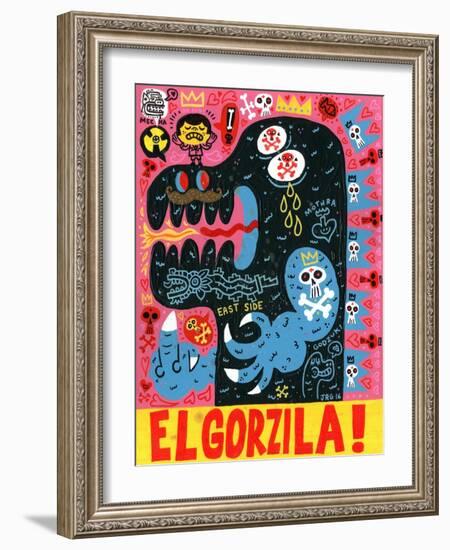 Monstro-Jorge R. Gutierrez-Framed Art Print