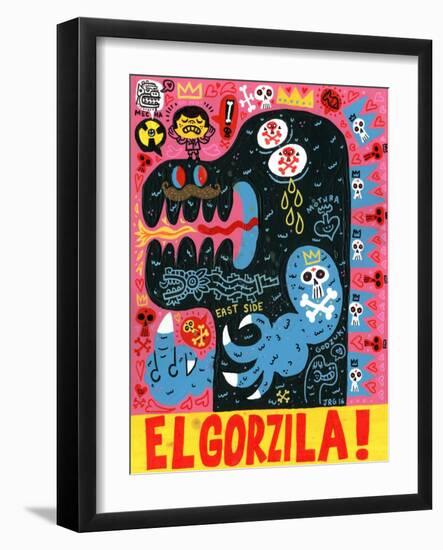 Monstro-Jorge R. Gutierrez-Framed Art Print