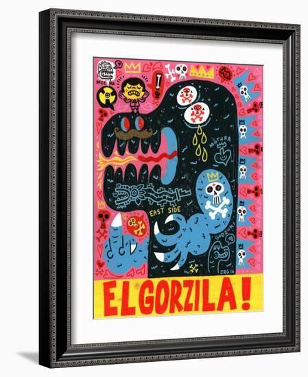 Monstro-Jorge R. Gutierrez-Framed Art Print