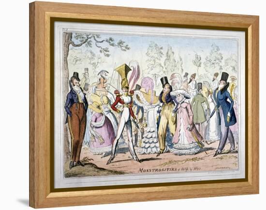 Monstrosities of 1819, and 1820, 1835-George Cruikshank-Framed Premier Image Canvas