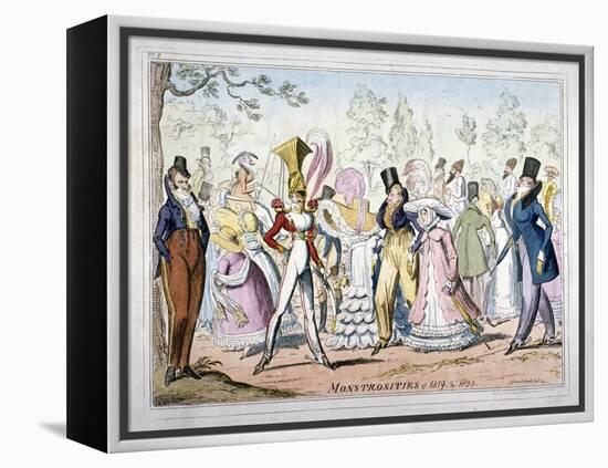 Monstrosities of 1819, and 1820, 1835-George Cruikshank-Framed Premier Image Canvas