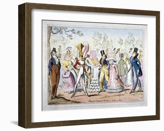 Monstrosities of 1819, and 1820, 1835-George Cruikshank-Framed Giclee Print