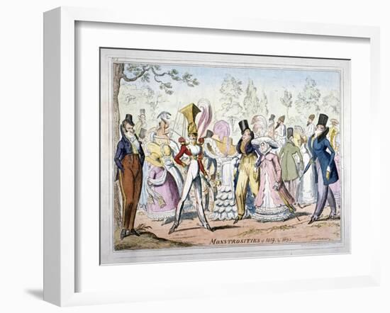 Monstrosities of 1819, and 1820, 1835-George Cruikshank-Framed Giclee Print