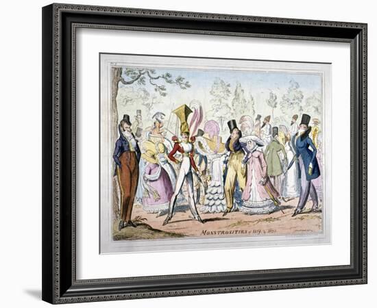 Monstrosities of 1819, and 1820, 1835-George Cruikshank-Framed Giclee Print