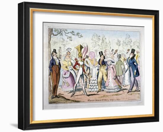 Monstrosities of 1819, and 1820, 1835-George Cruikshank-Framed Giclee Print