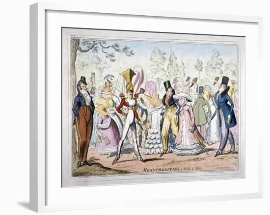Monstrosities of 1819, and 1820, 1835-George Cruikshank-Framed Giclee Print