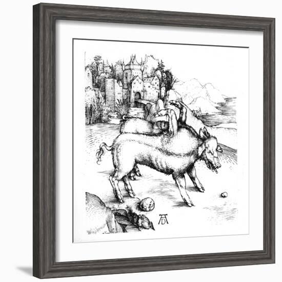 Monstrous Pig-Albrecht Dürer-Framed Giclee Print