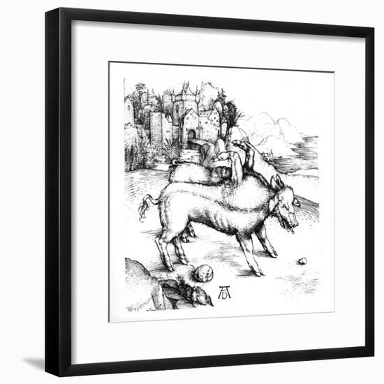 Monstrous Pig-Albrecht Dürer-Framed Giclee Print