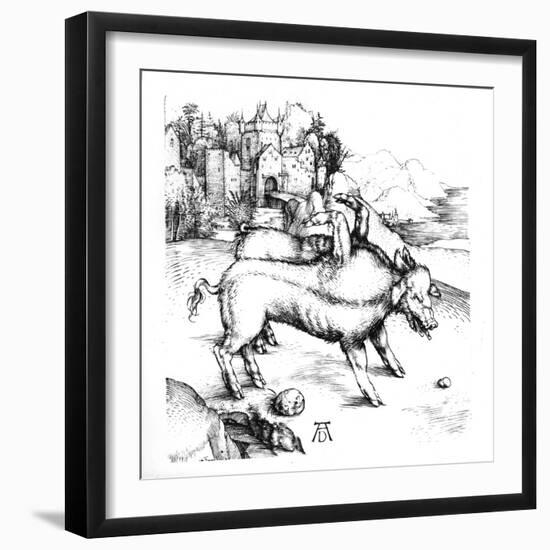 Monstrous Pig-Albrecht Dürer-Framed Giclee Print