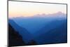 Mont Blanc, 4810M, at Sunset, Haute Savoie, Rhone Alpes, France, Europe-Christian Kober-Mounted Photographic Print