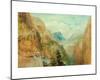Mont Blanc from Fort Roch in the Val D'Aosta, 1804-J M W Turner-Mounted Giclee Print