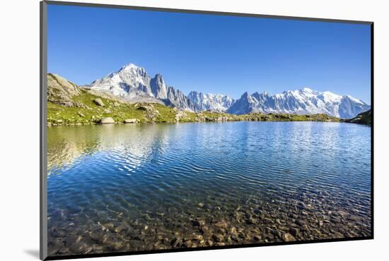 Mont Blanc from Lac Des Cheserys, Haute Savoie. French Alps, France-Roberto Moiola-Mounted Photographic Print