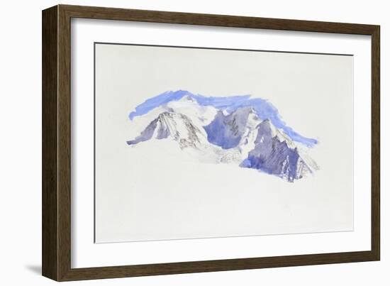 Mont Blanc from Saint-Martin-Sur-Arve-John Ruskin-Framed Giclee Print