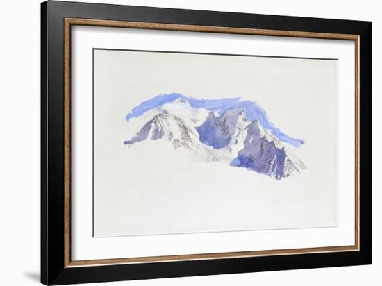 Mont Blanc from Saint-Martin-Sur-Arve-John Ruskin-Framed Giclee Print