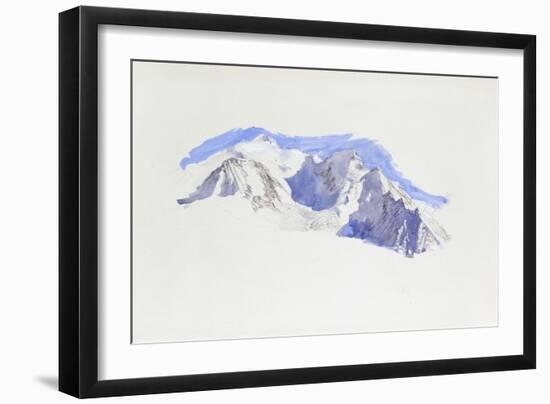 Mont Blanc from Saint-Martin-Sur-Arve-John Ruskin-Framed Giclee Print