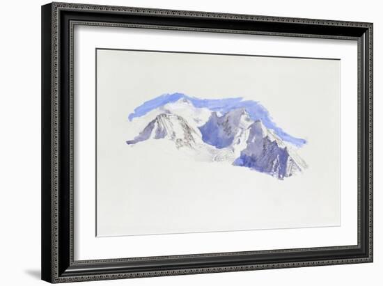 Mont Blanc from Saint-Martin-Sur-Arve-John Ruskin-Framed Giclee Print